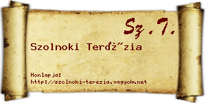 Szolnoki Terézia névjegykártya